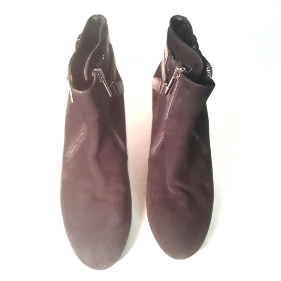 Aquatalia Suede Leather Heeled Booties - Picture 5 of 16